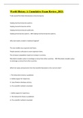 World History A Cumulative Exam Review&lowbar;2023&period;