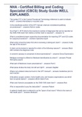 NHA - Certified Billing and Coding Specialist &lpar;CBCS&rpar; Study Guide WELL EXPLAINED&period;
