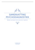 Samenvatting inleiding psychodiagnostiek