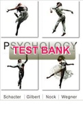  Test Bank for Psychology 4th edition Daniel Schater