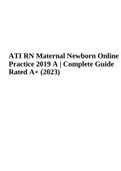 ATI RN Maternal Newborn Online Practice 2019 A | Complete Guide Rated 100%