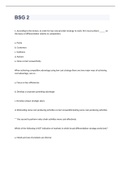BSG 2  exam 2023 with 100&percnt; correct answers