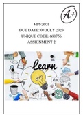 MFP2601 AND FPT3701 ASSIGNMENT 2