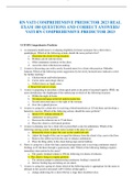 RN VATI COMPREHENSIVE PREDICTOR 2023 REAL  EXAM 180 QUESTIONS AND CORRECT ANSWERS&sol;  VATI RN COMPREHENSIVE PREDICTOR 2023
