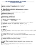 CALT Exam Study Guide 2023 with complete solution &lpar;Guaranteed A&plus;&rpar;
