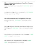 PSI cosmetology state board exam Questions &lpar;Answers Verified&rpar; Latest 2023 