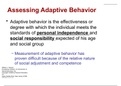 Adaptive Behavior PT 1