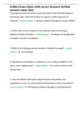 IS-800&period;d Exam Q&As &lpar;with correct Answers&rpar; Verified Answers Latest 2023
