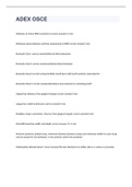 ADEX OSCE exam 2023 with 100&percnt; correct answers