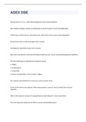ADEX DSE  exam 2023 with 100&percnt; correct answers
