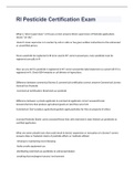 RI Pesticide Certification Exam 2023 WITH 100&percnt; CORRECT ANSWERS