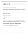 ADEX OSCE exam 2023 with 100&percnt; correct answers