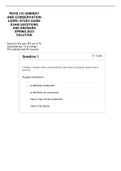 PHYS 101 ENERGY AND CONSERVATION LAWS&colon; STUDY GUIDE EXAM QUESTIONS AND ANSWERS SPRING 2023 SOLUTION 