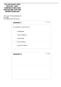 PHYS 101 CALVIN PUGH'S QUIZ HISTORY&colon; QUIZ&colon; TEMPERATURES AND HEATSCORE FOR THIS SPRING EXAM 2023