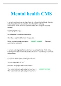 ATI Mental health CMS