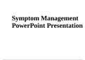 Symptom Management  PowerPoint Presentation 