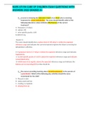 BIO EXAM QUESTIONS WITH ANSWERS 2022 &sol;2023 UPDATE GRADED A&plus;