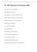 A&plus; 1001 Questions & Answers 2023
