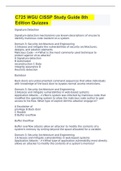 C725 WGU CISSP Study Guide 8th&Tab; Edition Quizzes&Tab;
