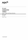 AQA A LEVEL CHEMISTRY PAPER 2 MARK SCHEME (7405/2)