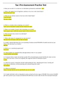 Tax 1 pre test  ACCOUNTING C237 Tax I Pre-Assessment Practice Test&period;