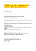 N504 Ch 3&comma; 4&comma; and 11&period; Questions and answers&comma; 2022 update&comma; Graded A&plus; Document Content and Description Below