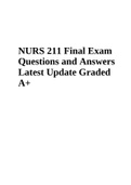 NURS 211 Final Exam Questions and Answers Latest Update Graded A&plus;