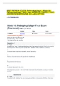 BEST REVIEW SCI 225 Pathophysiology - Week 16&colon;  Pathophysiology Final Exam VERIFIED CORRECT 2023  ANSWERS NIGHTNGALE COLLEGE UTTAH