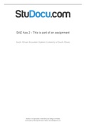 Lecture notes SAE3701 EXAM 