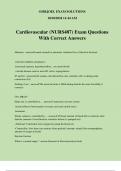 Cardiovascular &lpar;NURS487&rpar; Exam Questions With Correct Answers