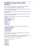 ACSM EP-C Exam Solved 100&percnt; Correct&excl;&excl;