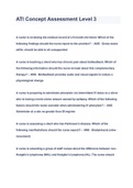 ATI Concept Assessment Level 3 QUESTIONS & ANSWERS 2023 &lpar; A&plus; GRADED 100&percnt; VERIFIED&rpar;