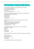 VET Final Exam &ndash; Questions AND Answers 