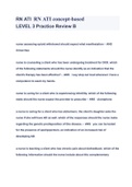 RN ATI  RN ATI concept-based LEVEL 3 Practice Review B QUESTIONS & ANSWERS &lpar; A&plus; GRADED 100&percnt; VERIFIED&rpar;