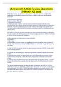 &lpar;Answered&rpar; ANCC Review Questions &lpar;PMHNP IQ&rpar; 2023