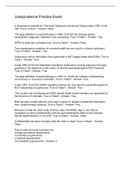 Jurisprudence Practice Exam