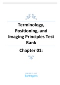 Test Bank Bontrager's Textbook of Radiographic Positioning and Related Anatomy, 9th Edition by John