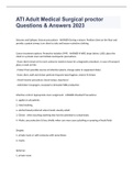 ATI Adult Medical Surgical proctor Questions & Answers 2023