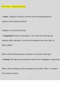 ATI TEAS 7 ENGLISH 2023 Exams Questions and Answers &lpar;2022&sol;2023&rpar; &lpar;Verified Answers&rpar;