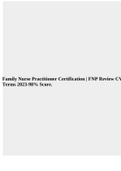 Family Nurse Practitioner Certification | FNP Review CV Terms 2023-98% Score.