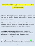 WGU D152 OA Study Questions and Answers 2023 &lpar;Verified Answers&rpar;