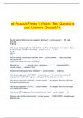 Air Assault Phase 1 Written Test Questions And Answers Graded A&plus;&period;