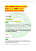 HESI Pharmacology Spring 2023 Test Bank(Latest Update):Expert Solved