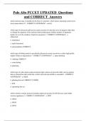 Palo Alto PCCET UPDATED Questions and CORRECT Answers