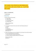 TEST BANK FOR OPEXSTAX MICROBIOLOGY  QUESTIONS AND SOLUTIONS&period;ALL CHAPTERS  INCLUDED