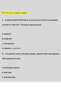 NR 509-Final Exams Questions and Answers &lpar;2022&sol;2023&rpar; &lpar;Verified Answers&rpar;