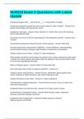 NUR218 Exam 2 Questions with Latest Update