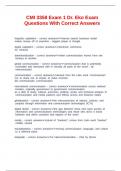 CMI 3358 Exam 1 Dr&period; Eko Exam Questions With Correct Answers