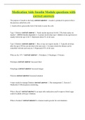 Medication Aide Insulin Module questions with correct answers