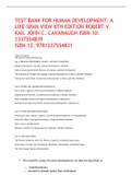 TEST BANK FOR HUMAN DEVELOPMENT&colon; A LIFE-SPAN VIEW 8TH EDITION ROBERT V&period; KAIL JOHN C&period;
